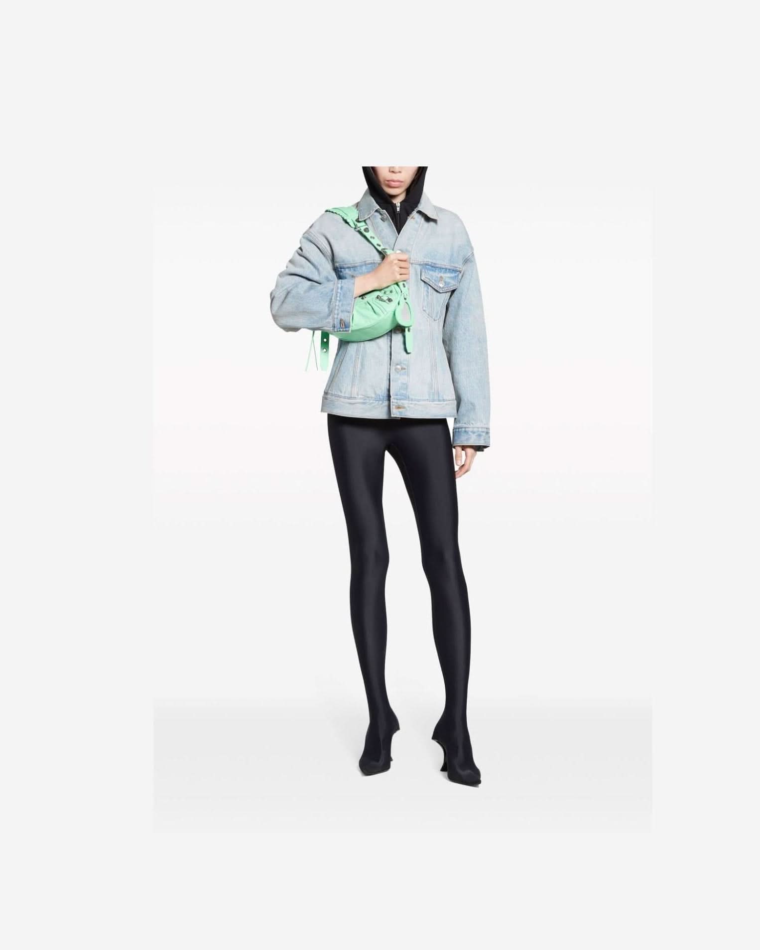 Balenciaga Denim Hourglass Silhouette Jacket Coats & Jackets