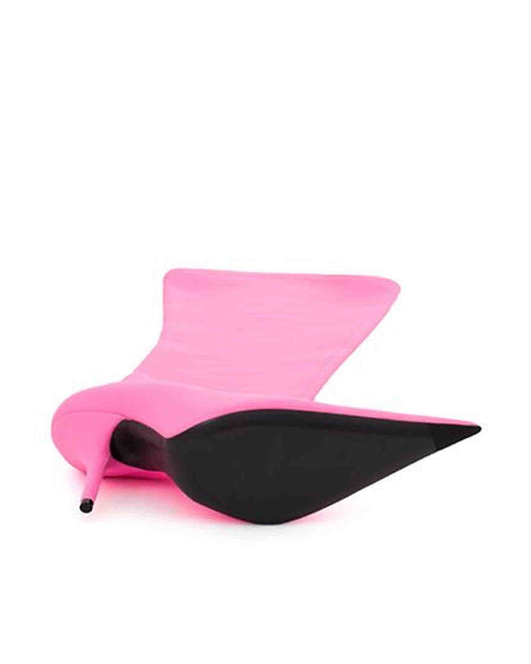 Balenciaga Elegant Polyester Ankle Pink Boots Glam Steals