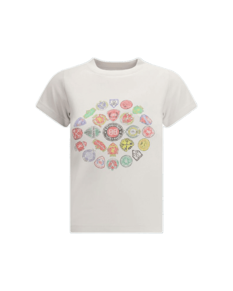 Balenciaga Graphic Logo Crew Neck T-shirt Glam Steals