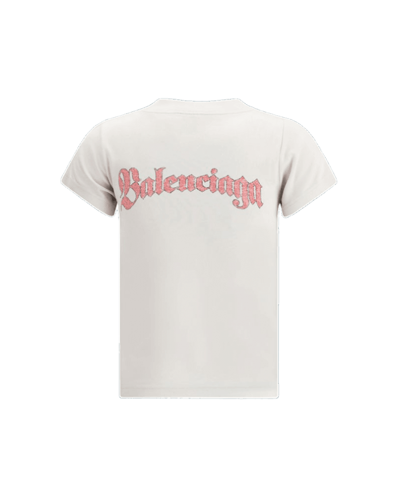 Balenciaga Graphic Logo Crew Neck T-shirt Glam Steals