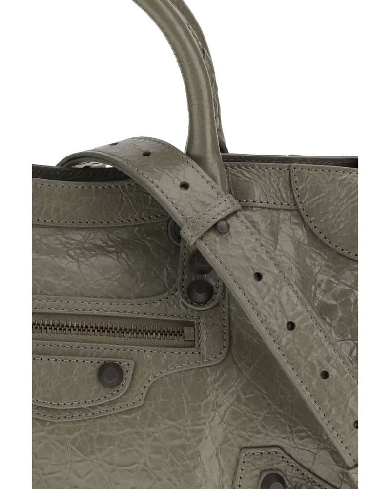 Balenciaga Gray Lamb Ovis Aries Shoulder Bag