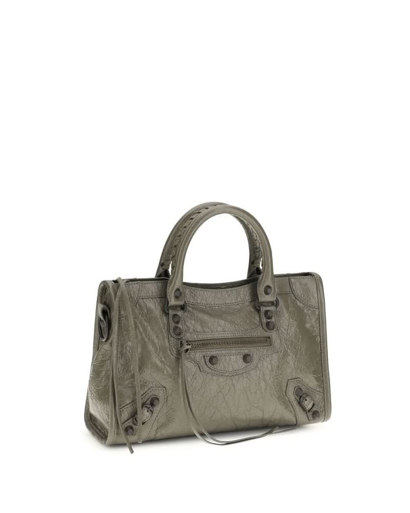 Balenciaga Gray Lamb Ovis Aries Shoulder Bag
