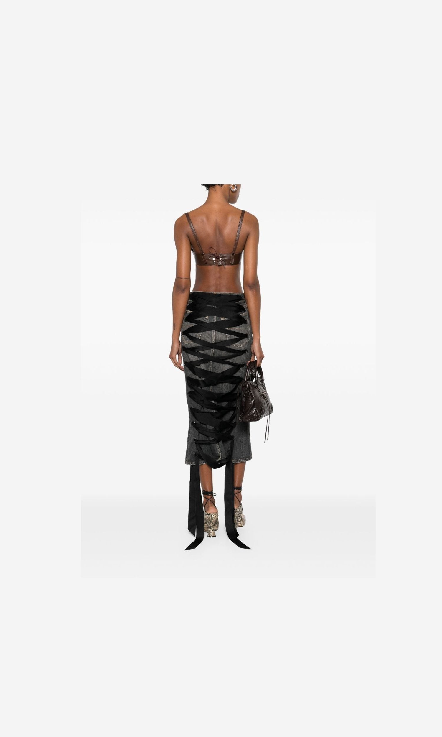 Balenciaga Grey Skirt Glam Steals