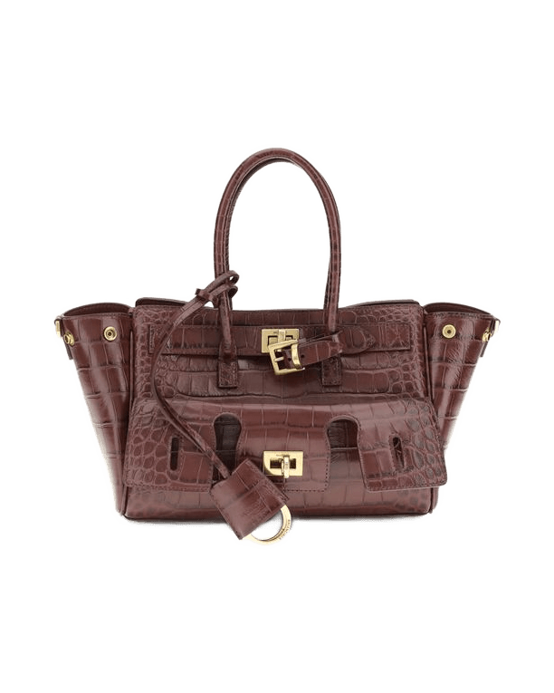 Balenciaga Calf Leather Bos Taurus Bordeaux Shoulder Bag Glam Steals