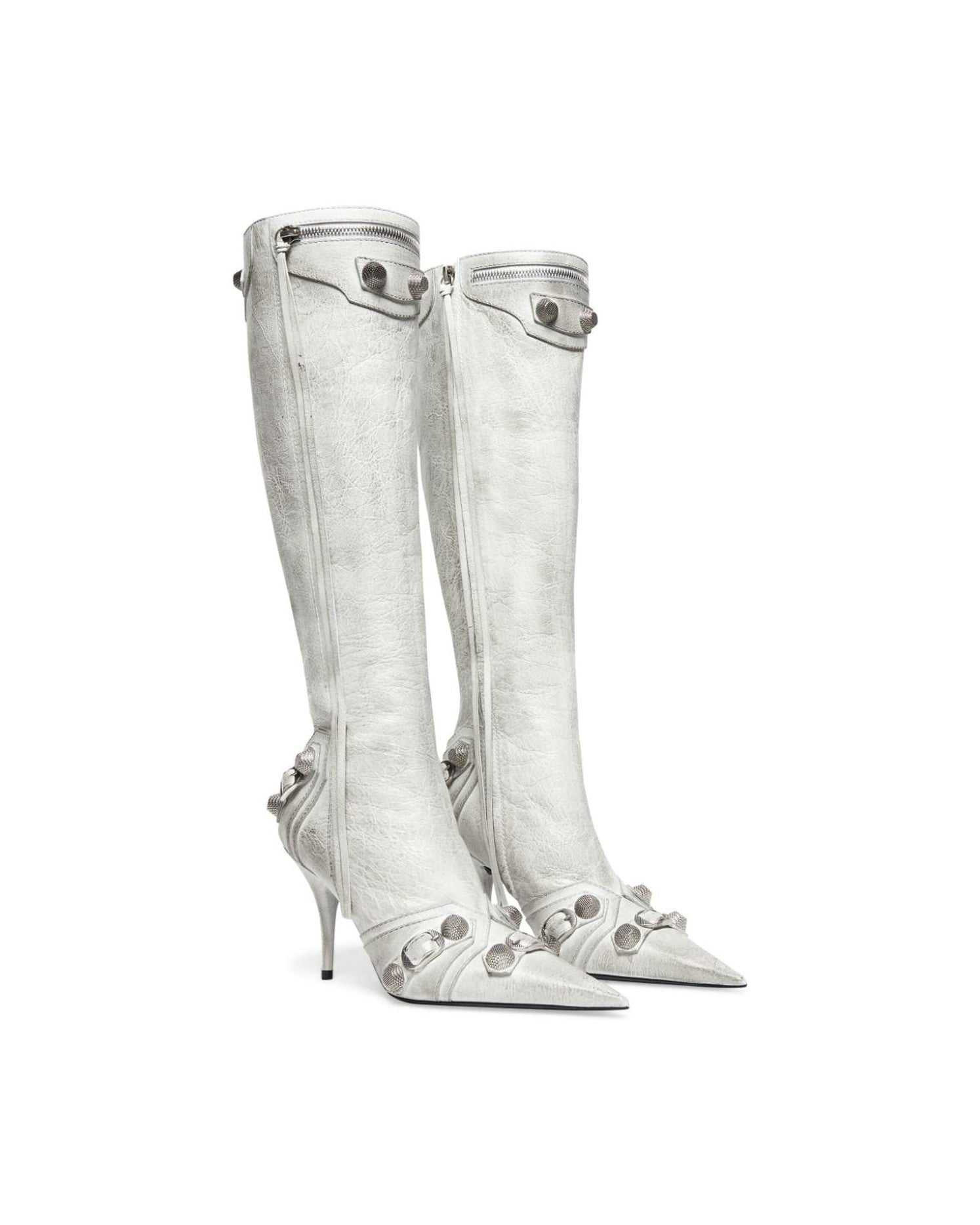 Balenciaga Leather Cagole Boots Glam Steals