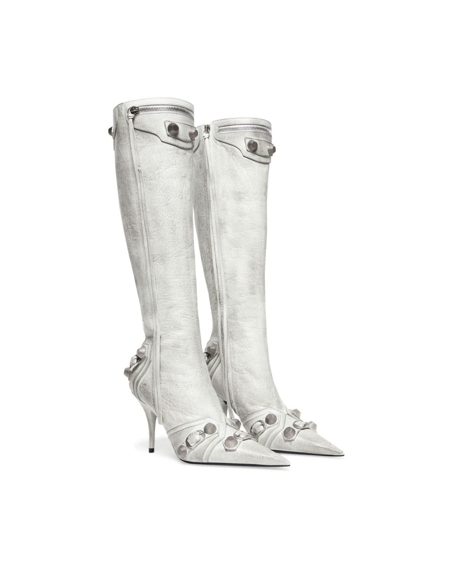 Balenciaga Leather Cagole Boots Boots