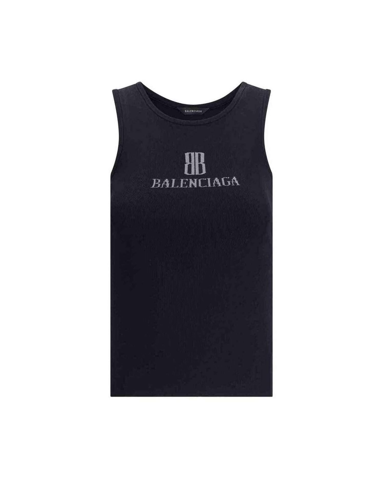 Balenciaga Logoed Top Glam Steals