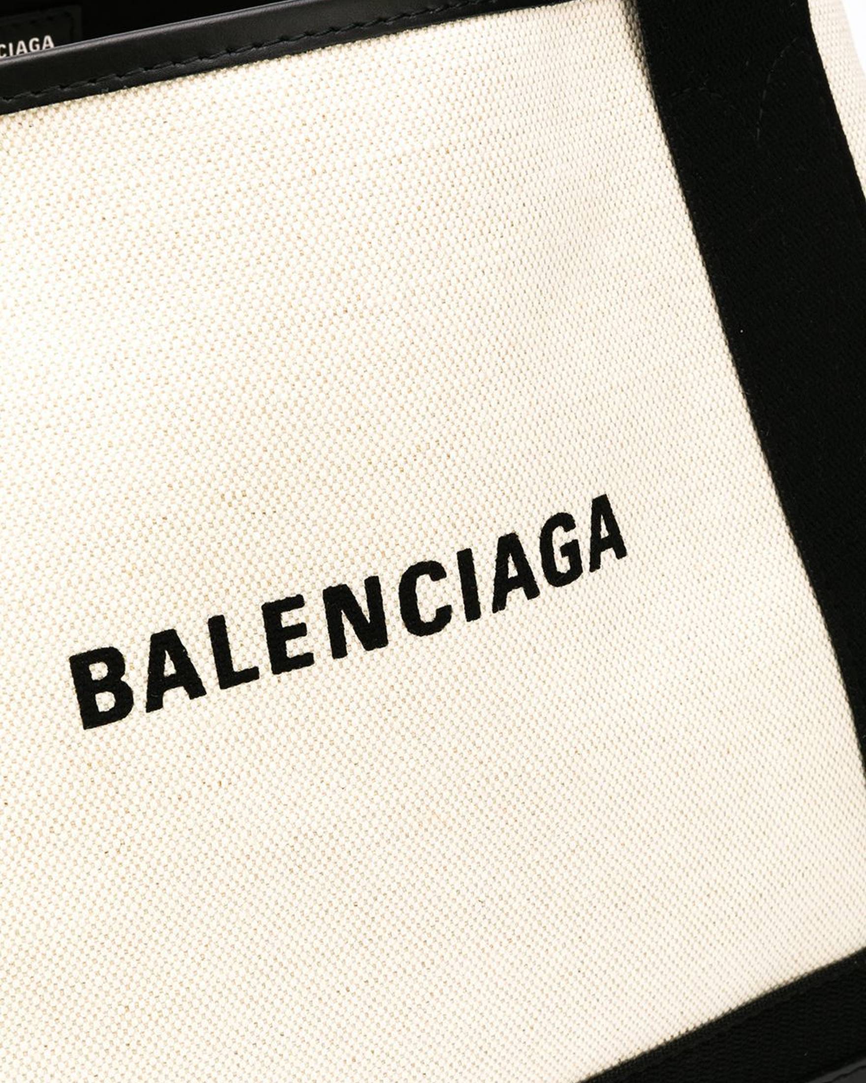 Balenciaga Navy Small Cabas Tote Bag Glam Steals