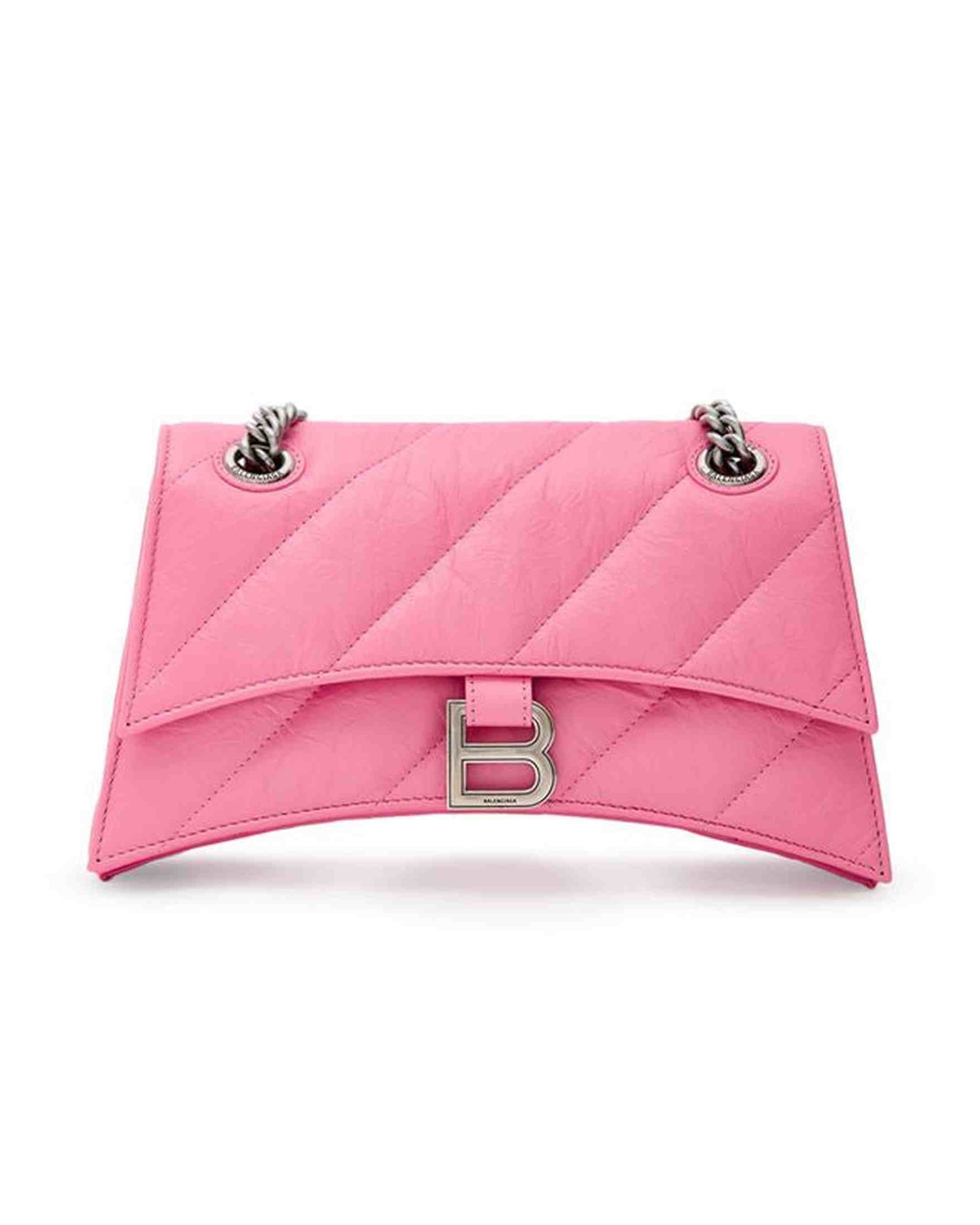 Balenciaga Pink Leather Shoulder Bag Glam Steals