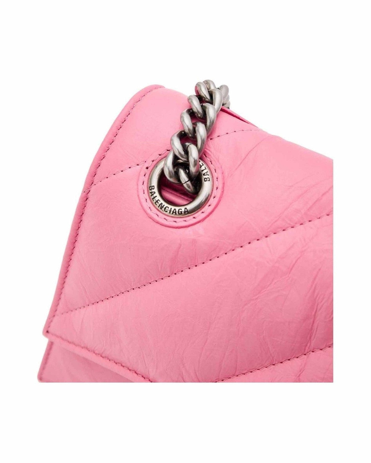 Balenciaga Pink Leather Shoulder Bag Glam Steals