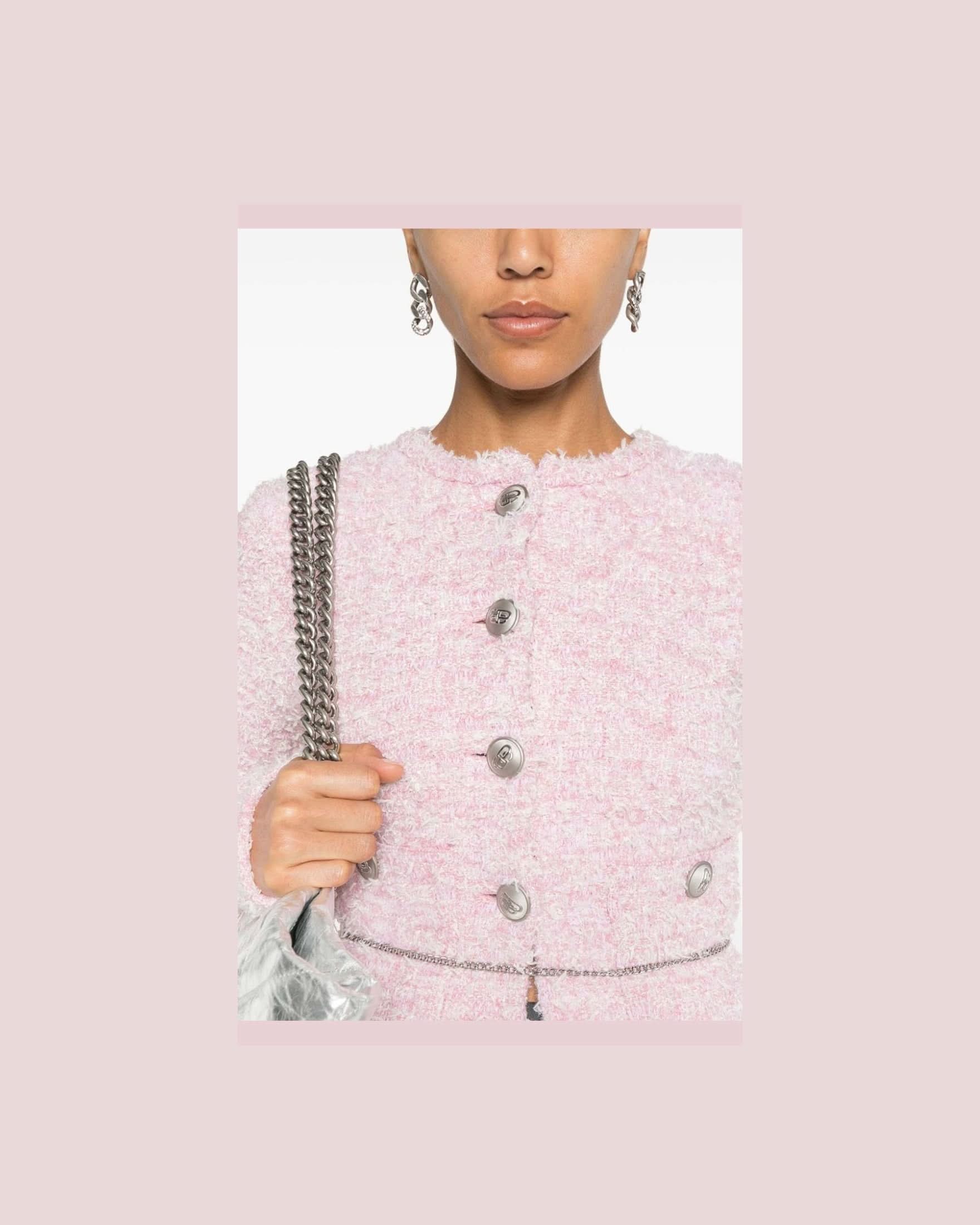 Balenciaga Pink Sweater Sweaters