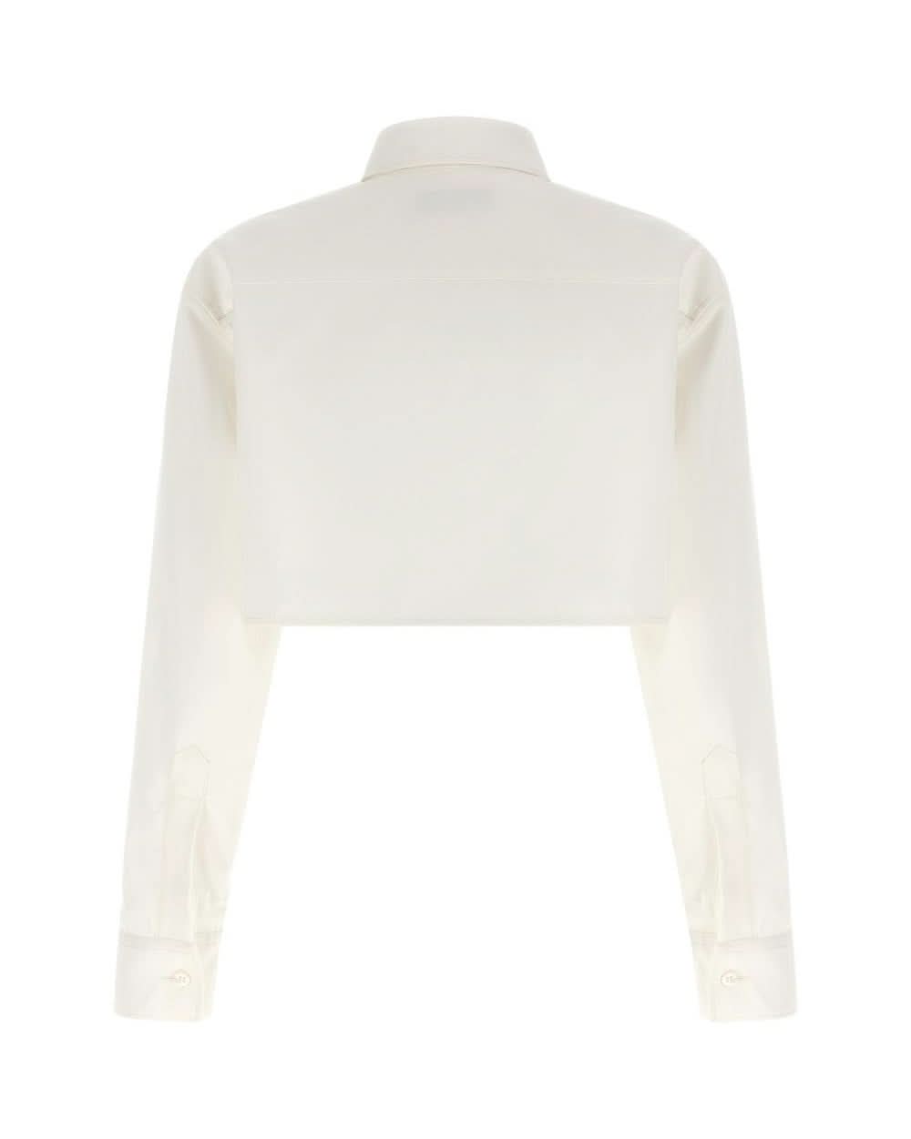 Balenciaga Cotton Cropped Shirt Glam Steals