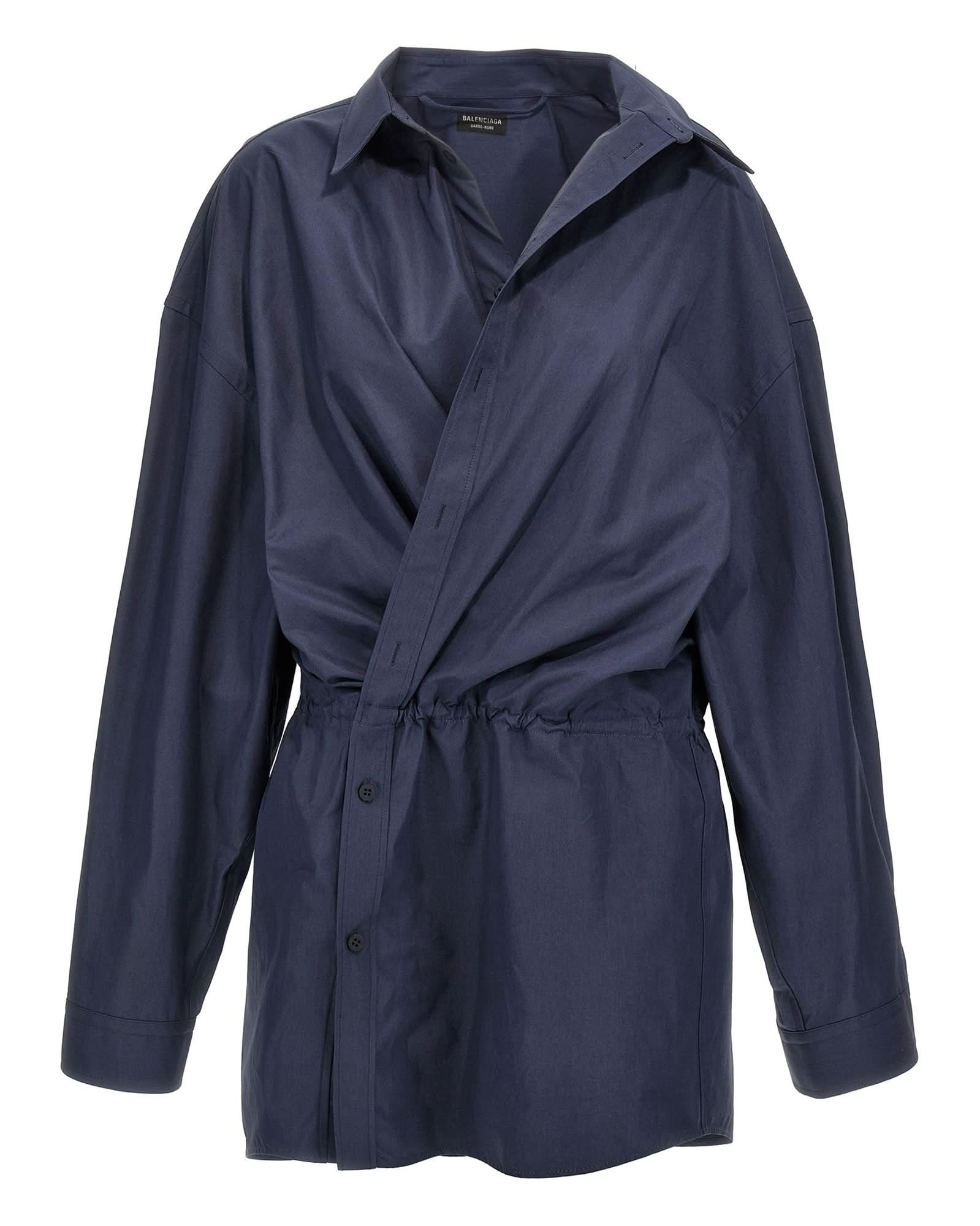 Balenciaga Stile Camicia Mini Dress Glam Steals