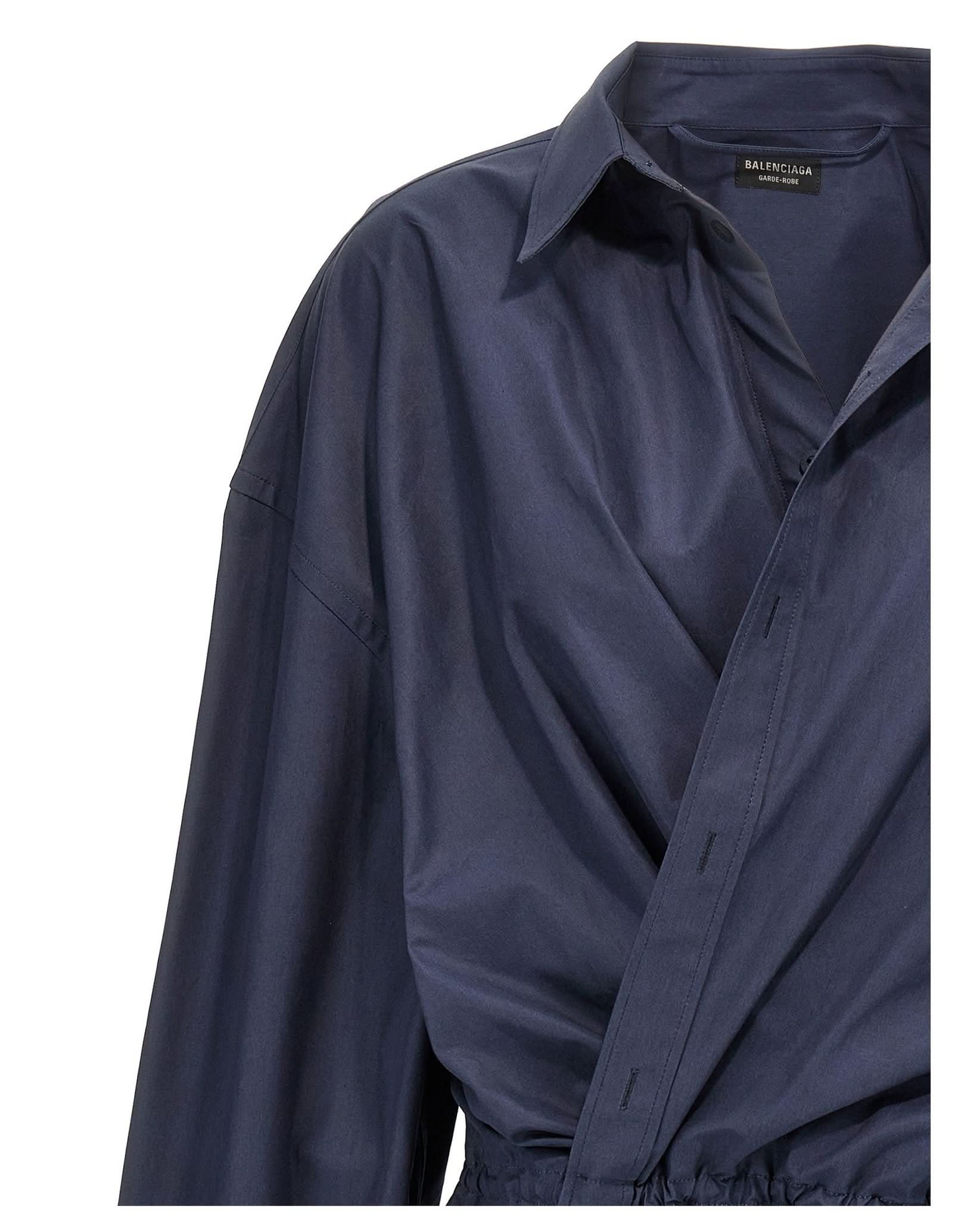Balenciaga Stile Camicia Mini Dress Glam Steals