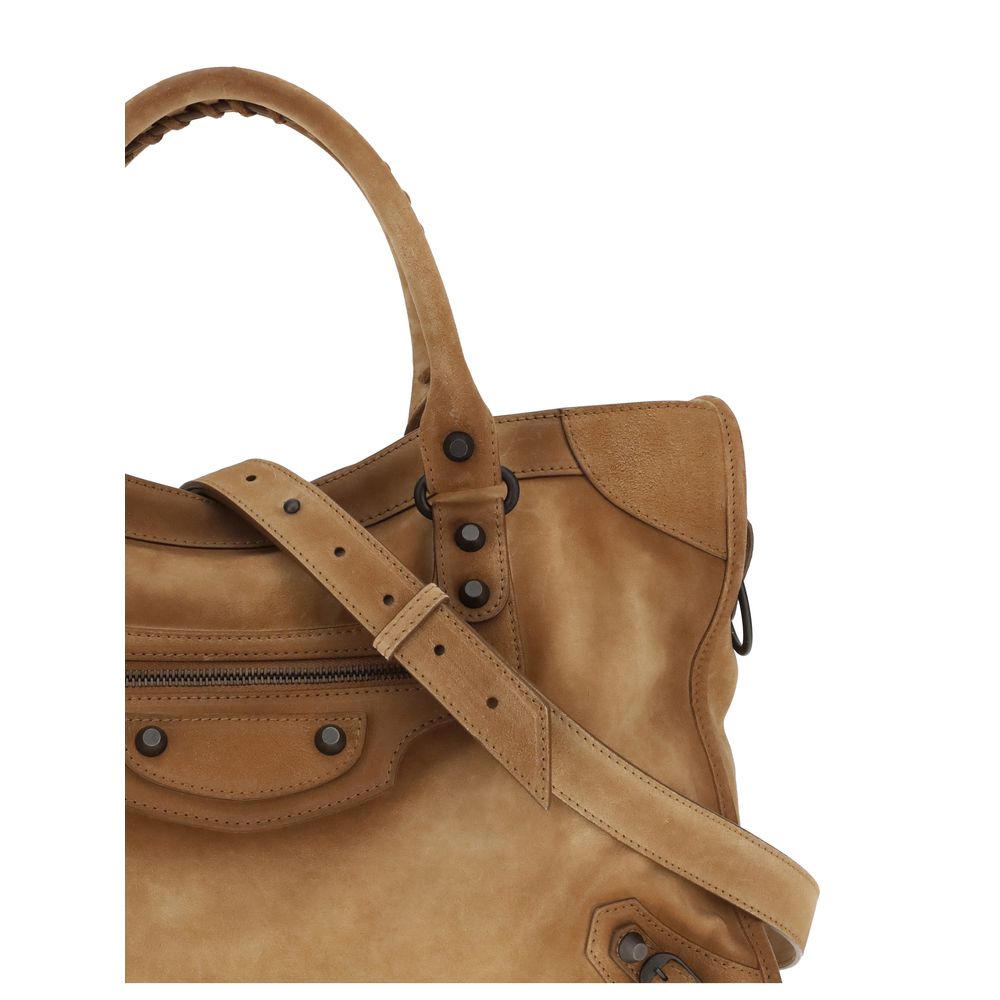 Balenciaga Suede Le City Medium Handbag Glam Steals