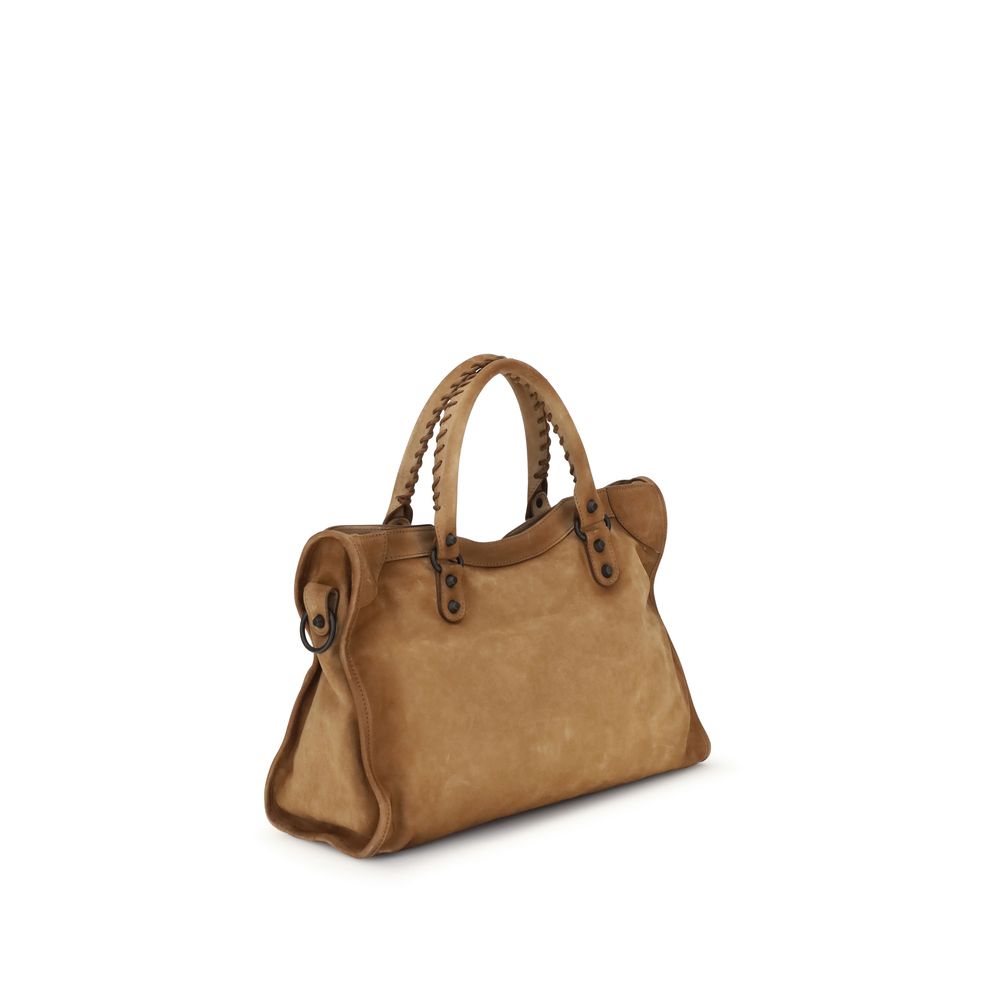 Balenciaga Suede Le City Medium Handbag Glam Steals