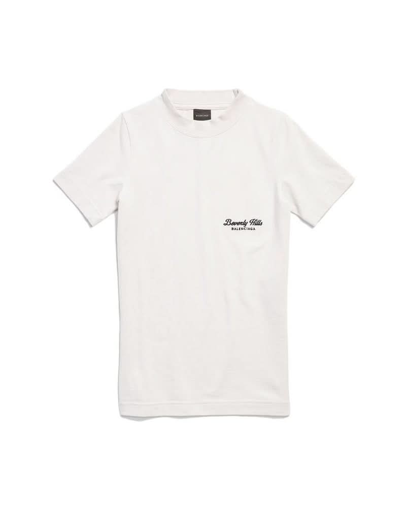 Balenciaga White Cotton T-shirt Glam Steals
