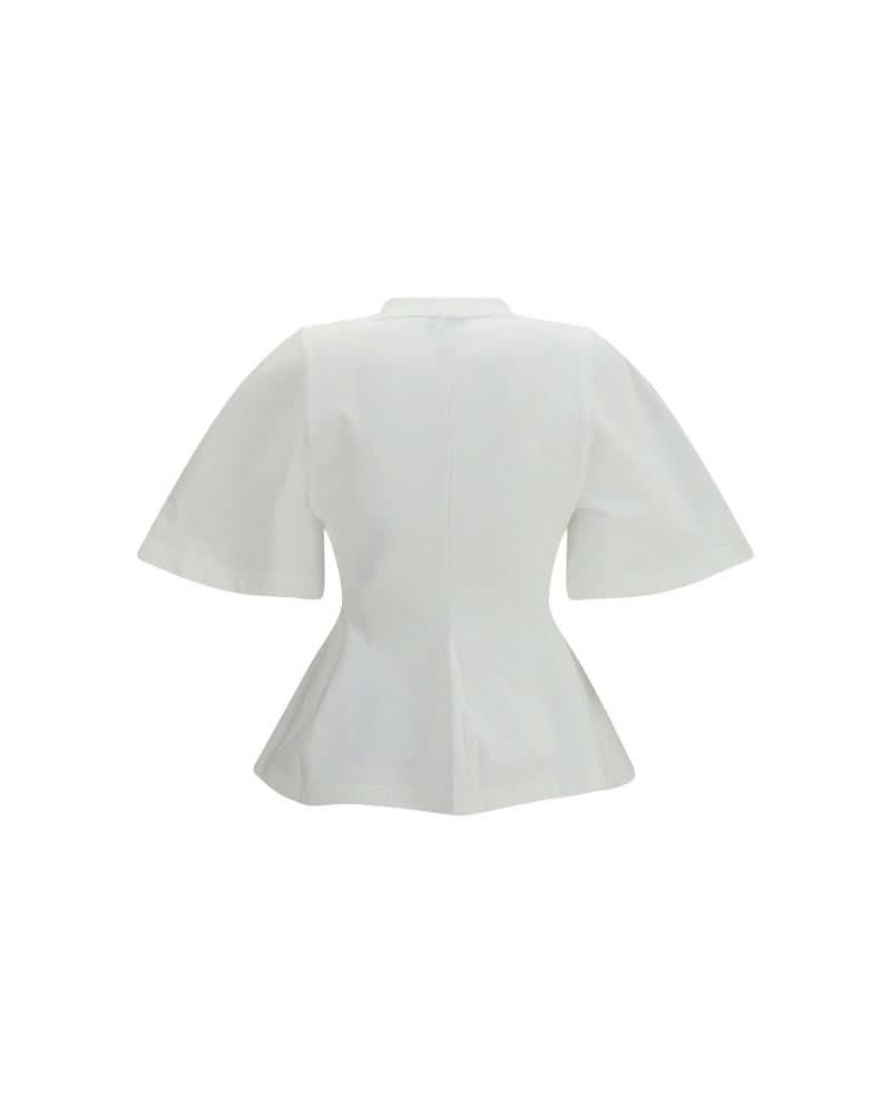 Balenciaga White Cotton T-shirt Glam Steals