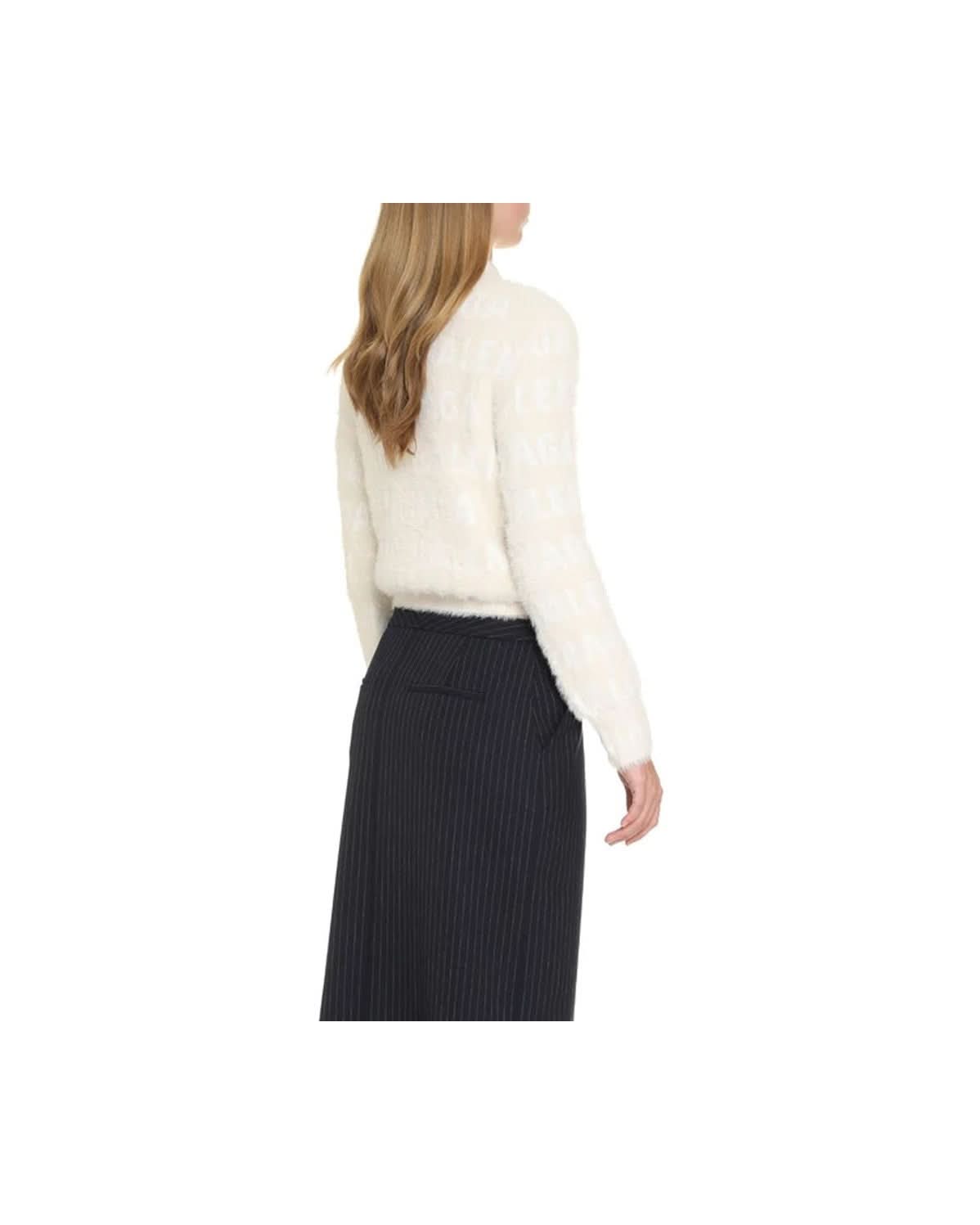 Balenciaga White Elastane Sweatshirt