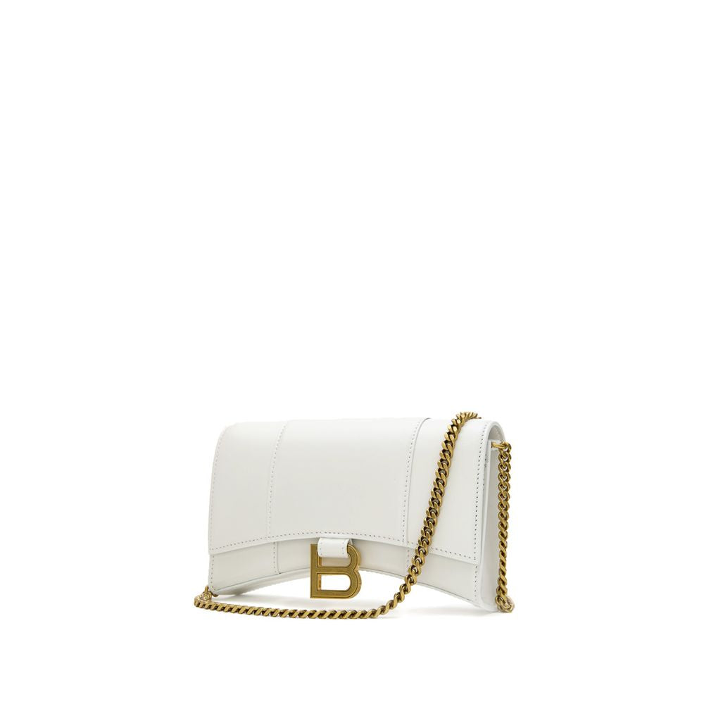 Balenciaga White Leather Shoulder Bag Glam Steals