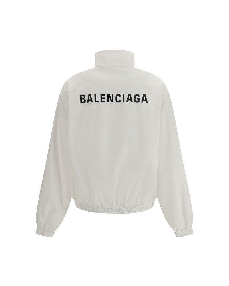 Balenciaga White Polyester Shell Jacket Glam Steals