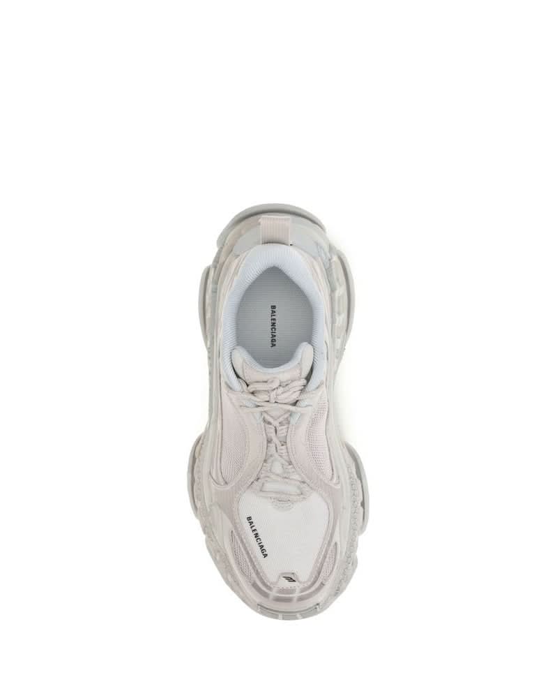 Balenciaga White Polyurethane Chunky Sneakers Glam Steals