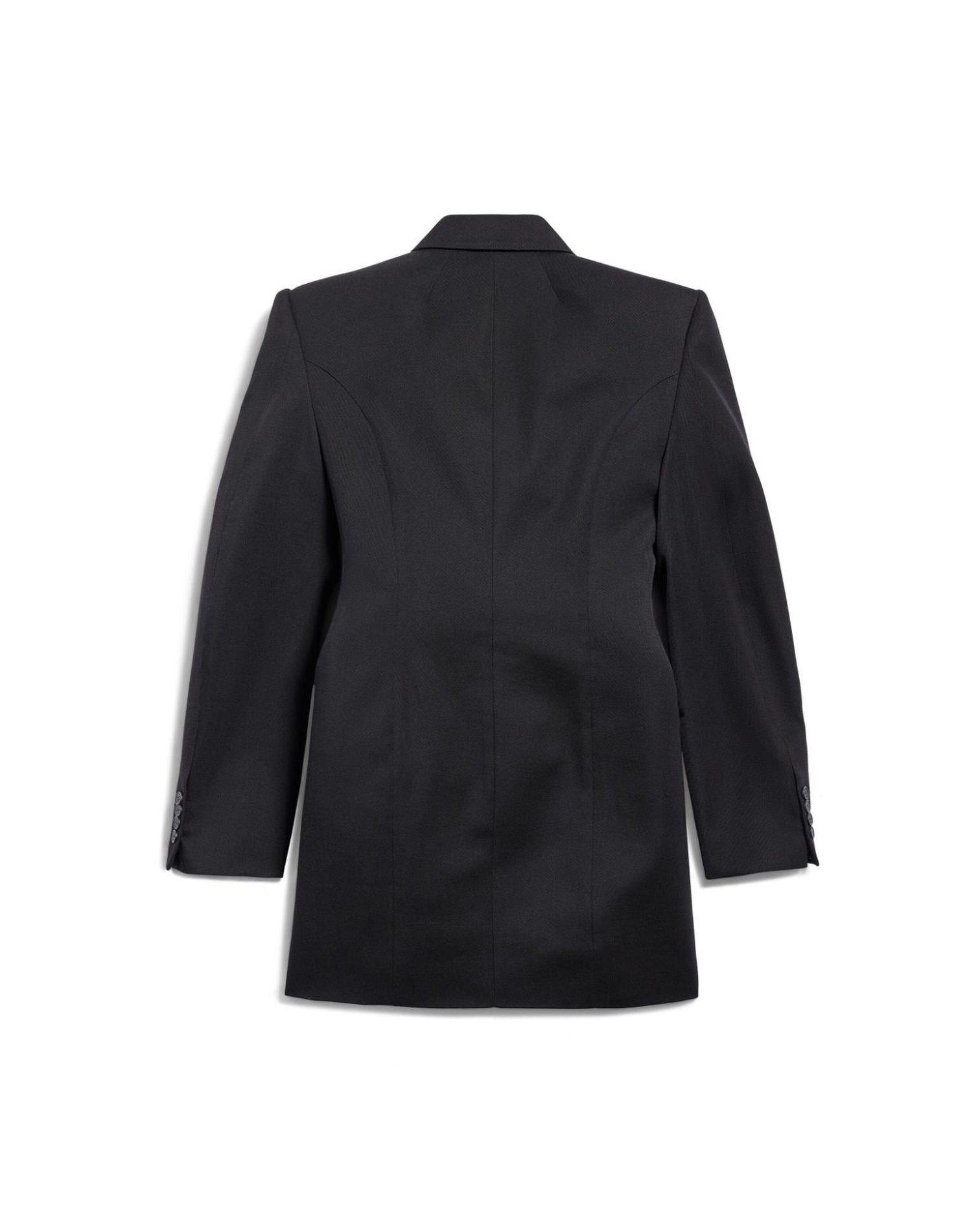 Balenciaga Wool Hourglass Virgin Double Breasted Blazer Glam Steals