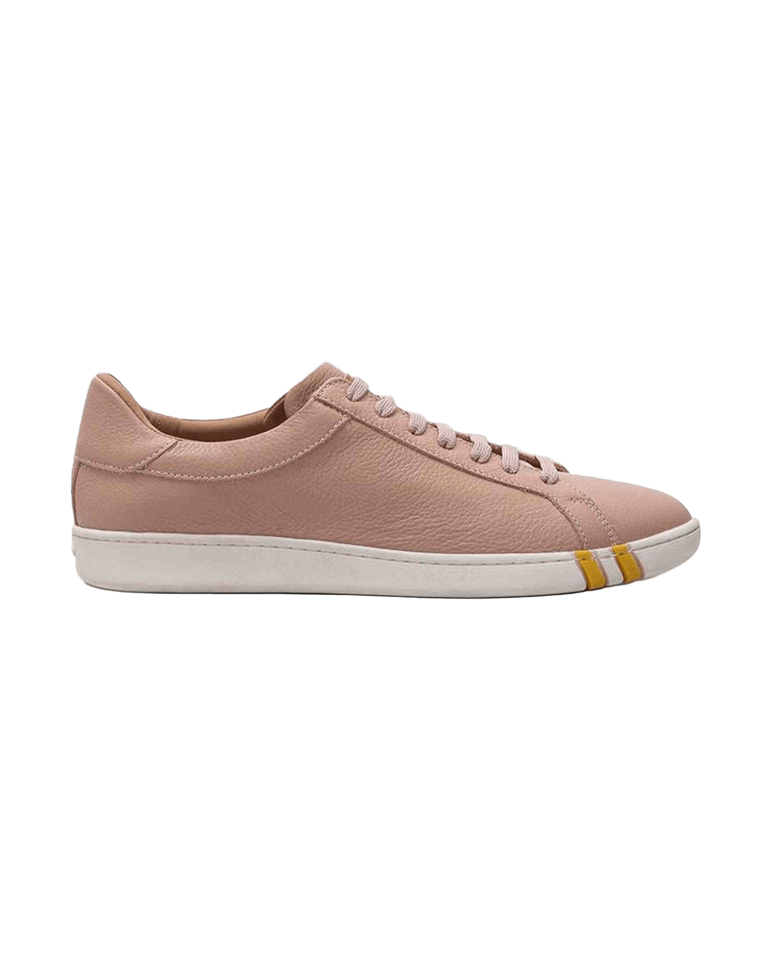 Bally Elegant Pink Cotton Leather Sneakers Glam Steals