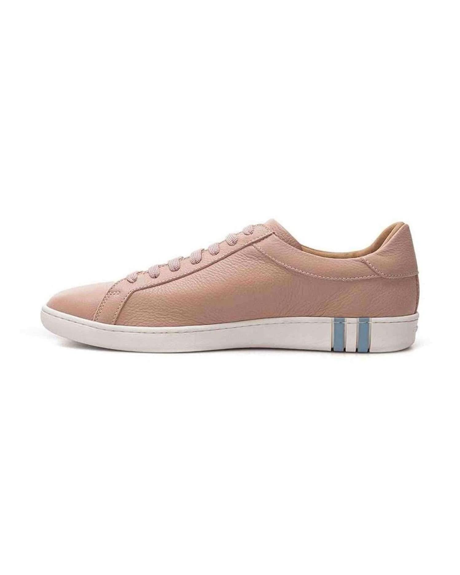 Bally Elegant Pink Leather Sneakers Sneakers