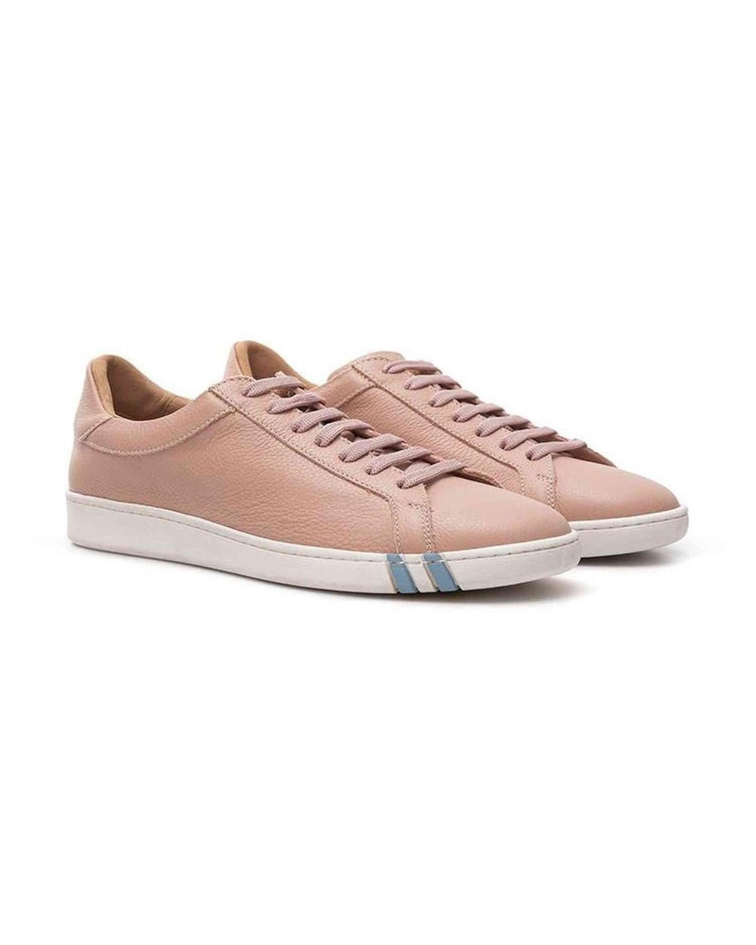 Bally Elegant Pink Leather Sneakers Sneakers