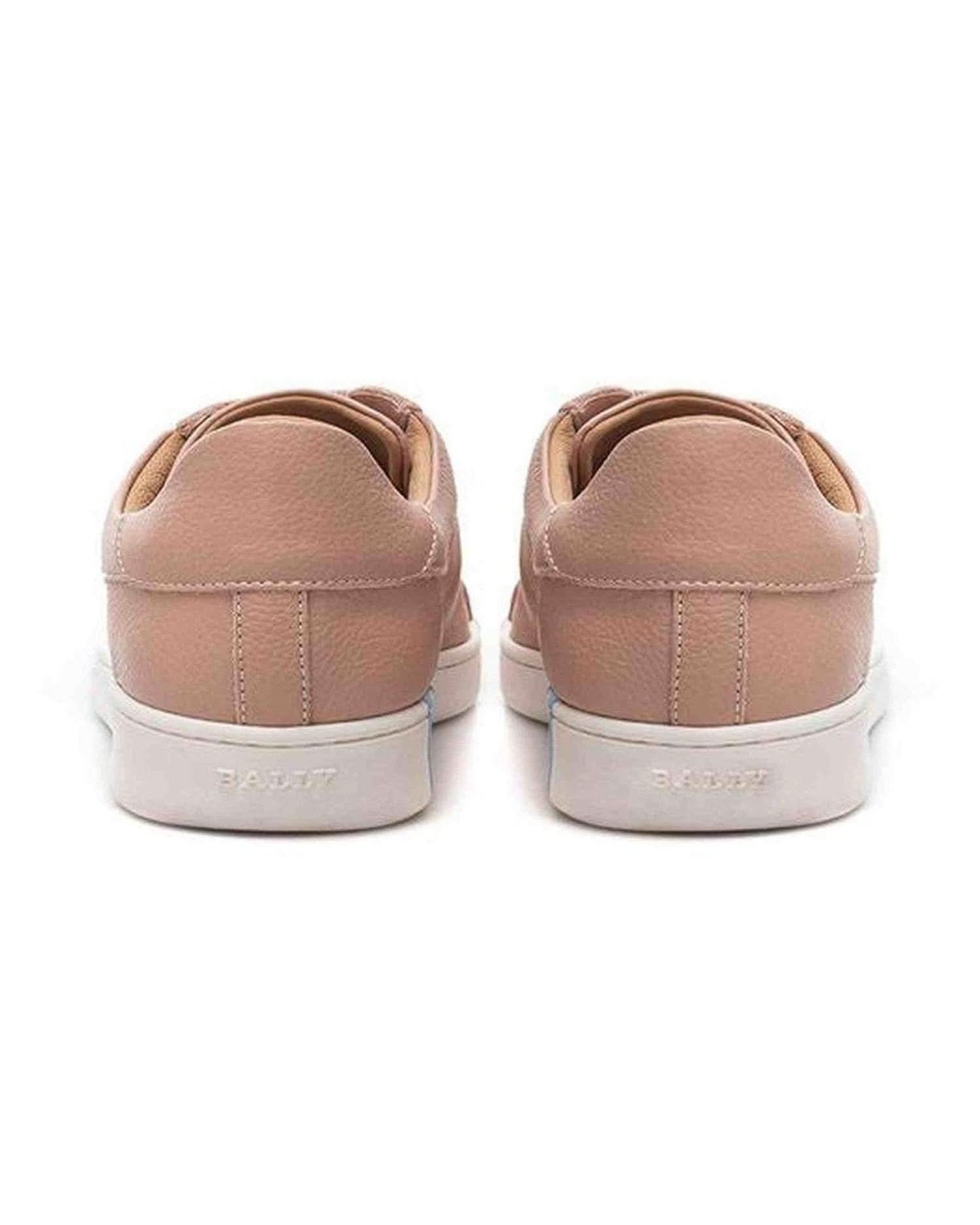 Bally Elegant Pink Leather Sneakers Sneakers