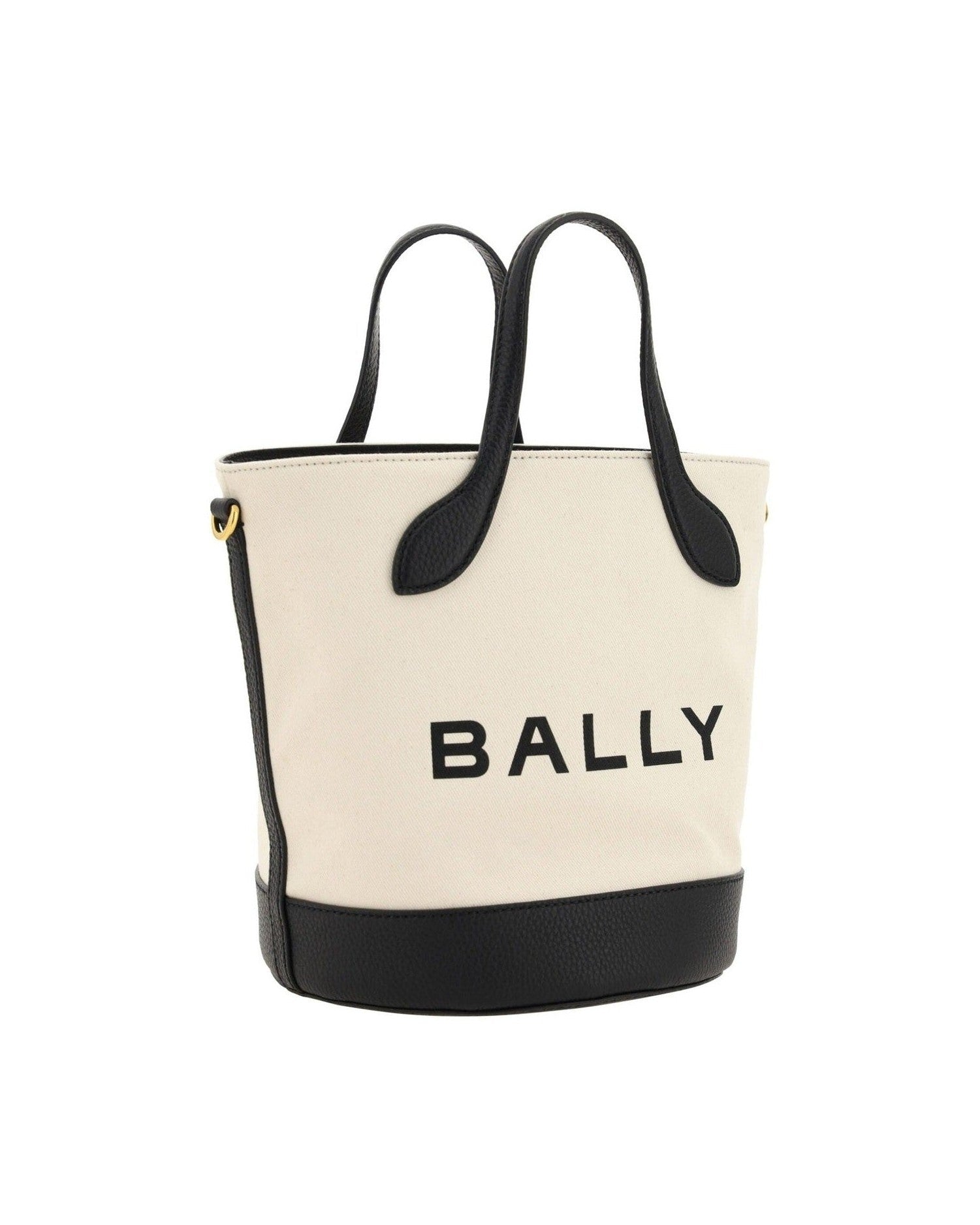 Bally Elegant Monogram Bucket Bag In Black White Glam Steals