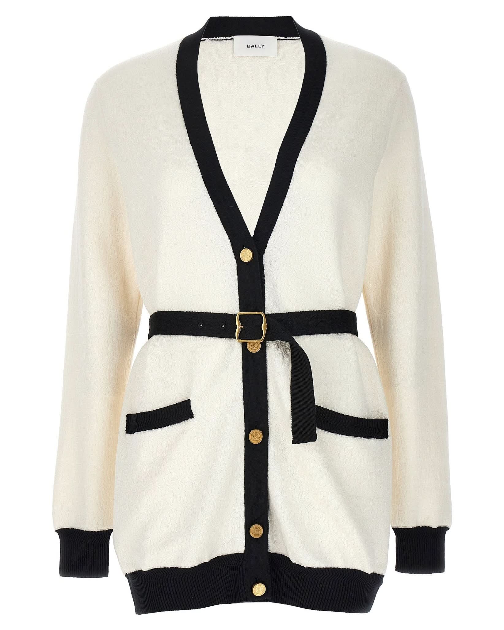 Bally Jacquard Logo Cardigan Glam Steals