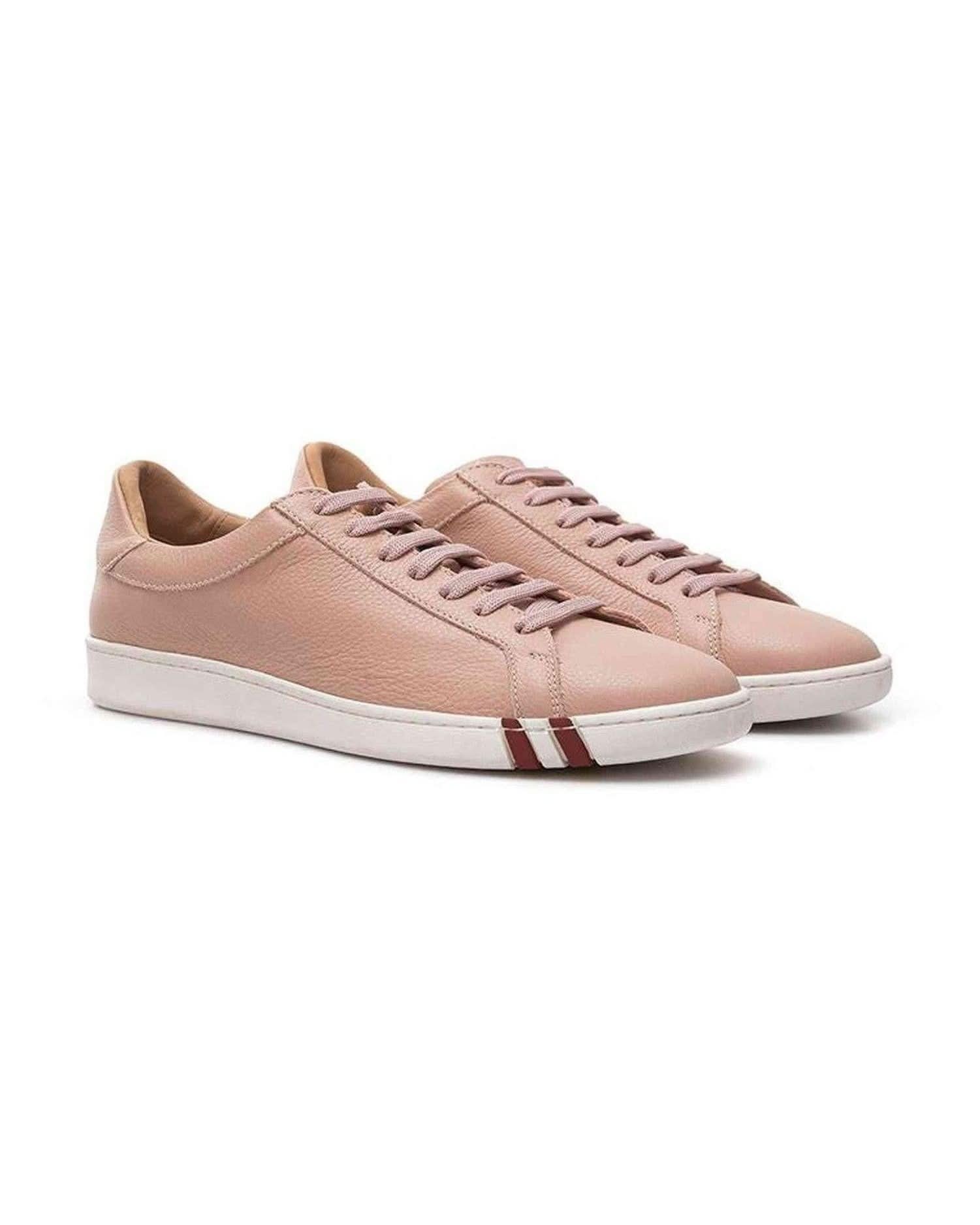 Bally Leather Pink Sneaker Sneakers