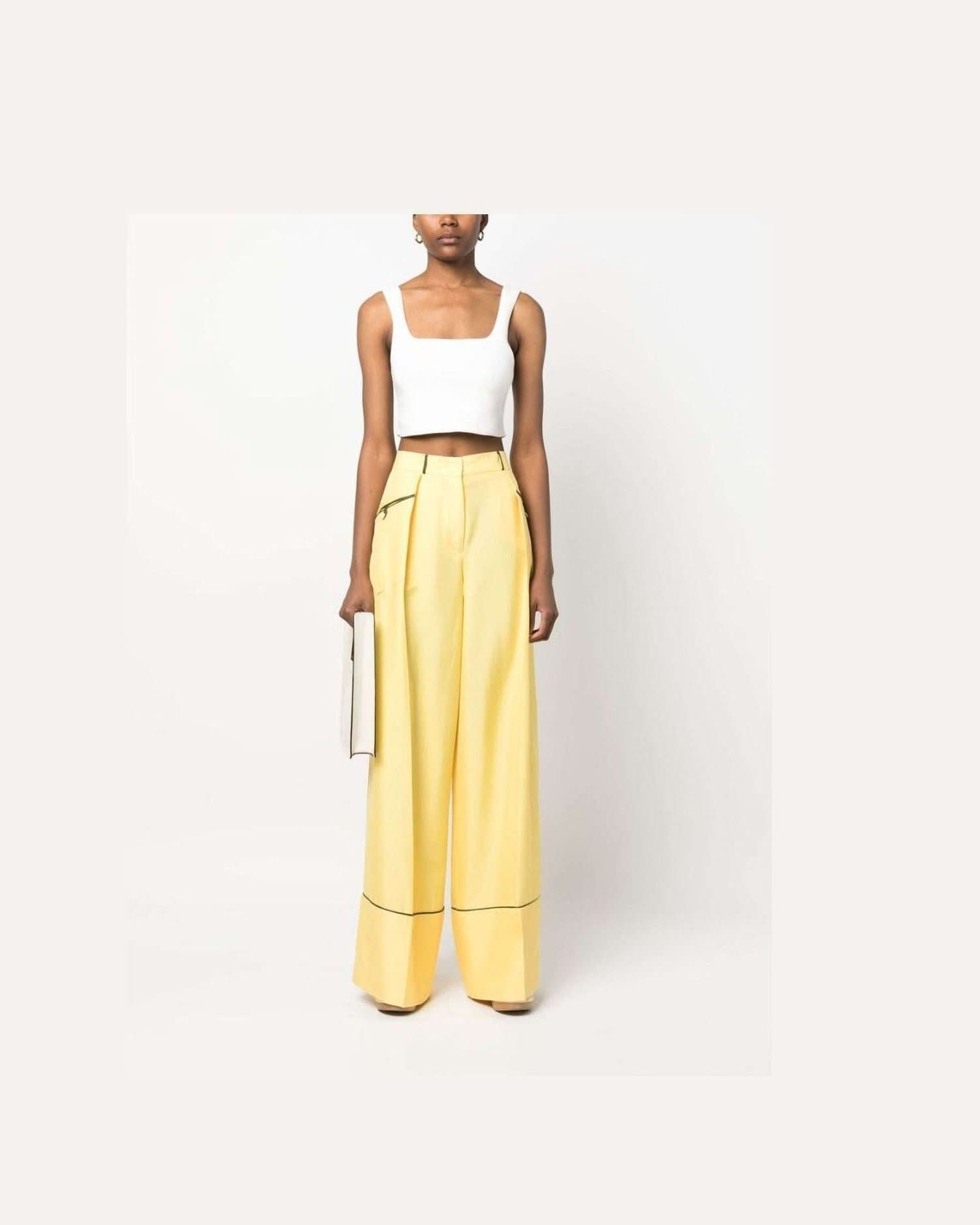 Bally Yellow Trousers Trousers