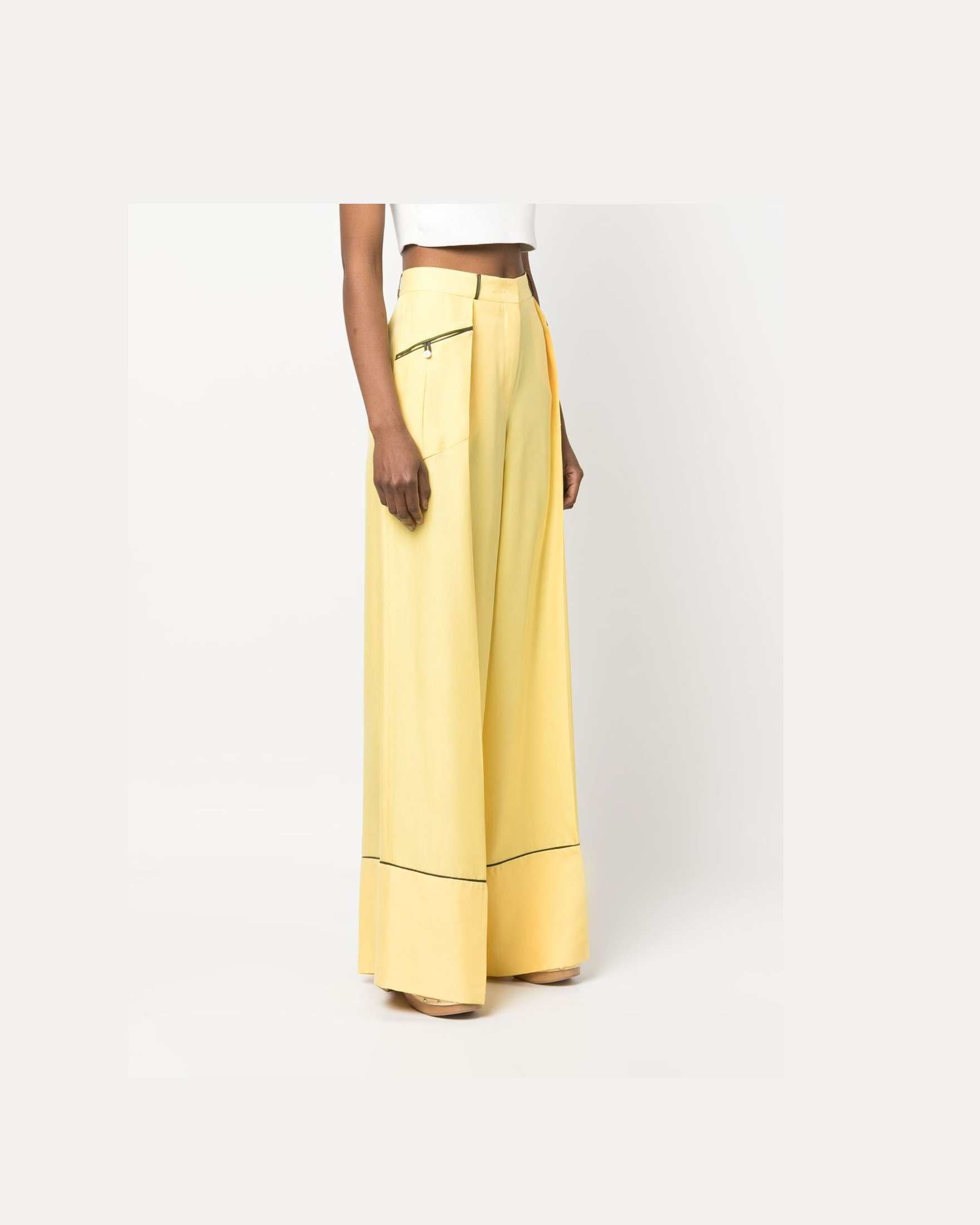 Bally Yellow Trouser Glam Steals