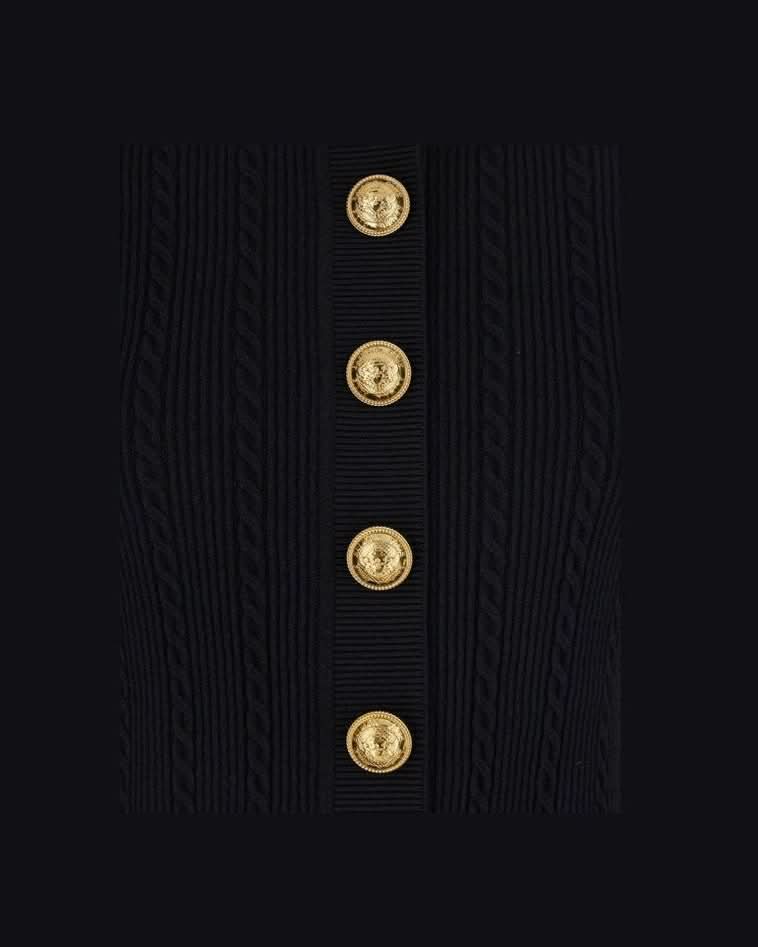 Balmain 4 Pocket Knitted Cardigan Cardigans
