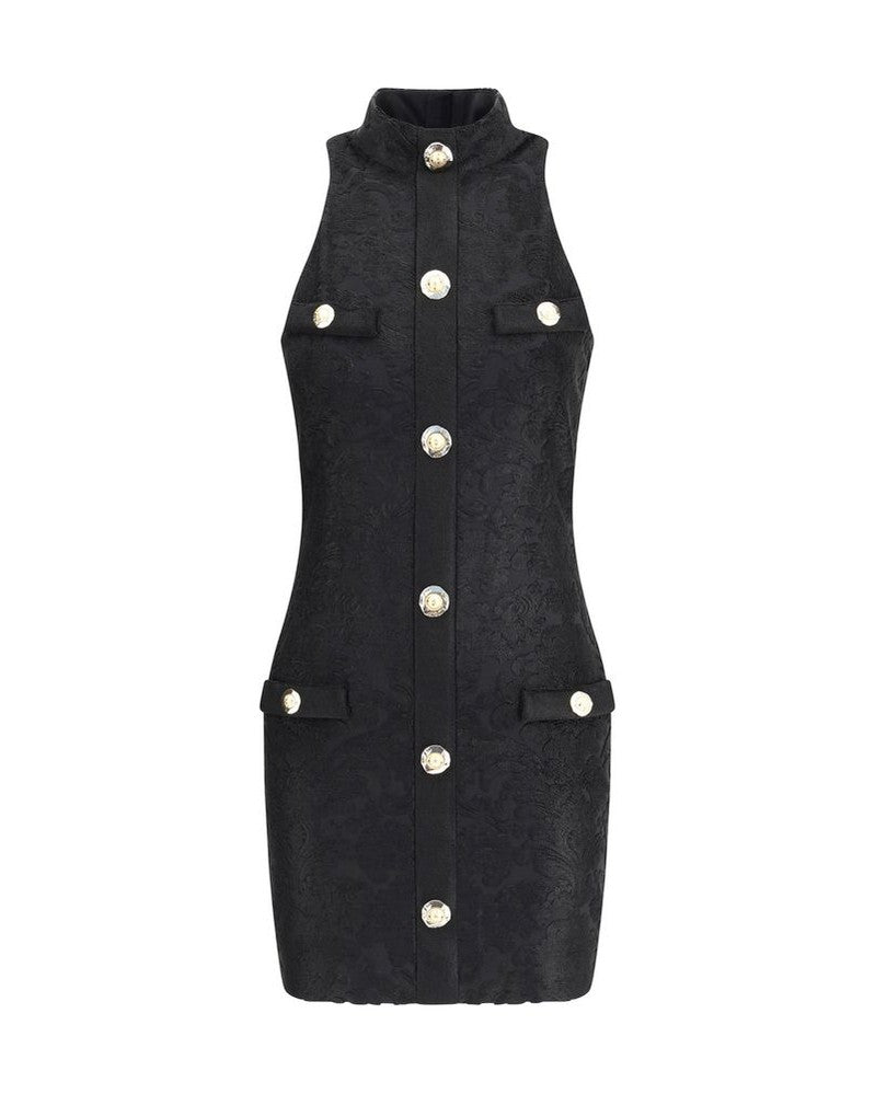 Balmain Baroque Short Dress Glam Steals