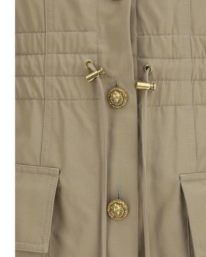 Balmain Beige Cotton Dress Glam Steals