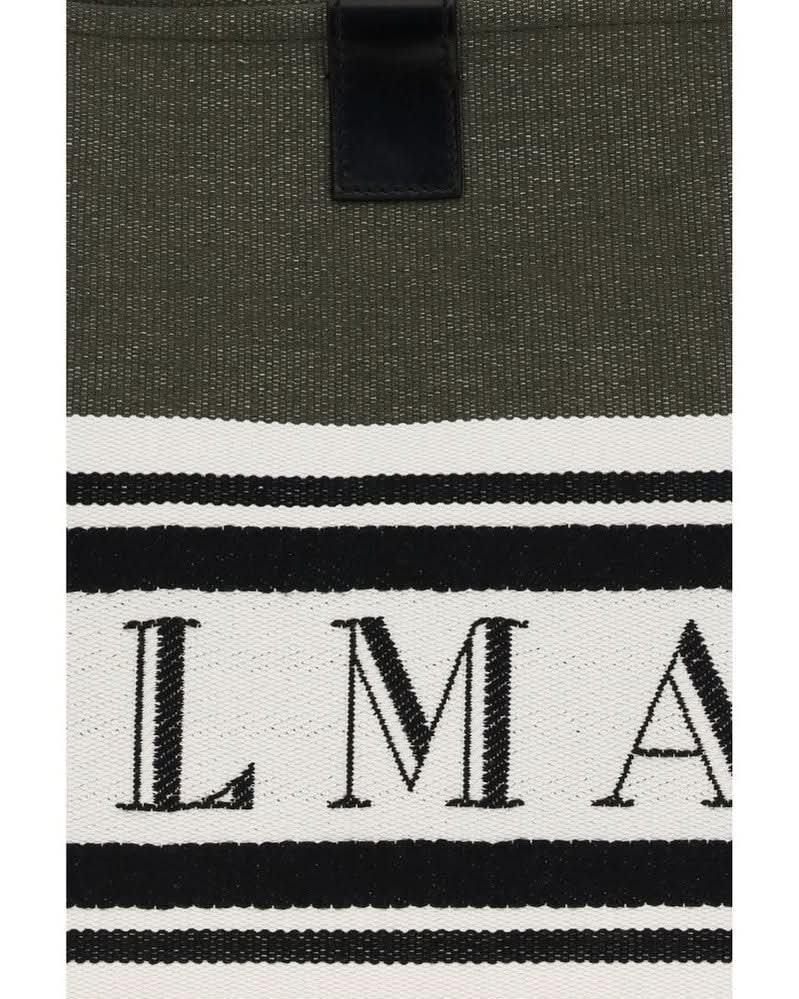 Balmain Black Cotton Handbag Glam Steals
