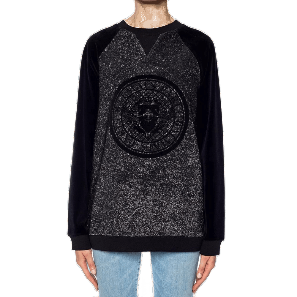 Balmain Black Elastane Sweat-shirt Glam Steals