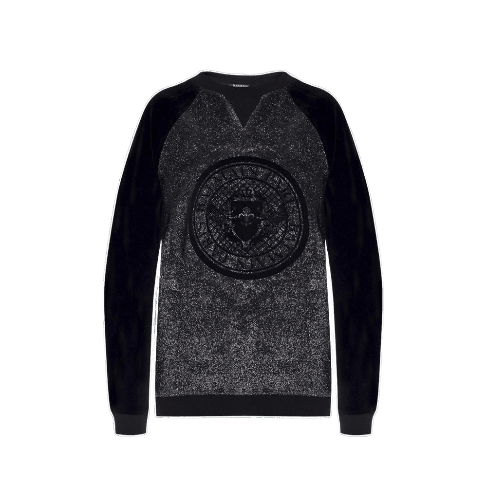 Balmain Black Elastane Sweat-shirt Glam Steals