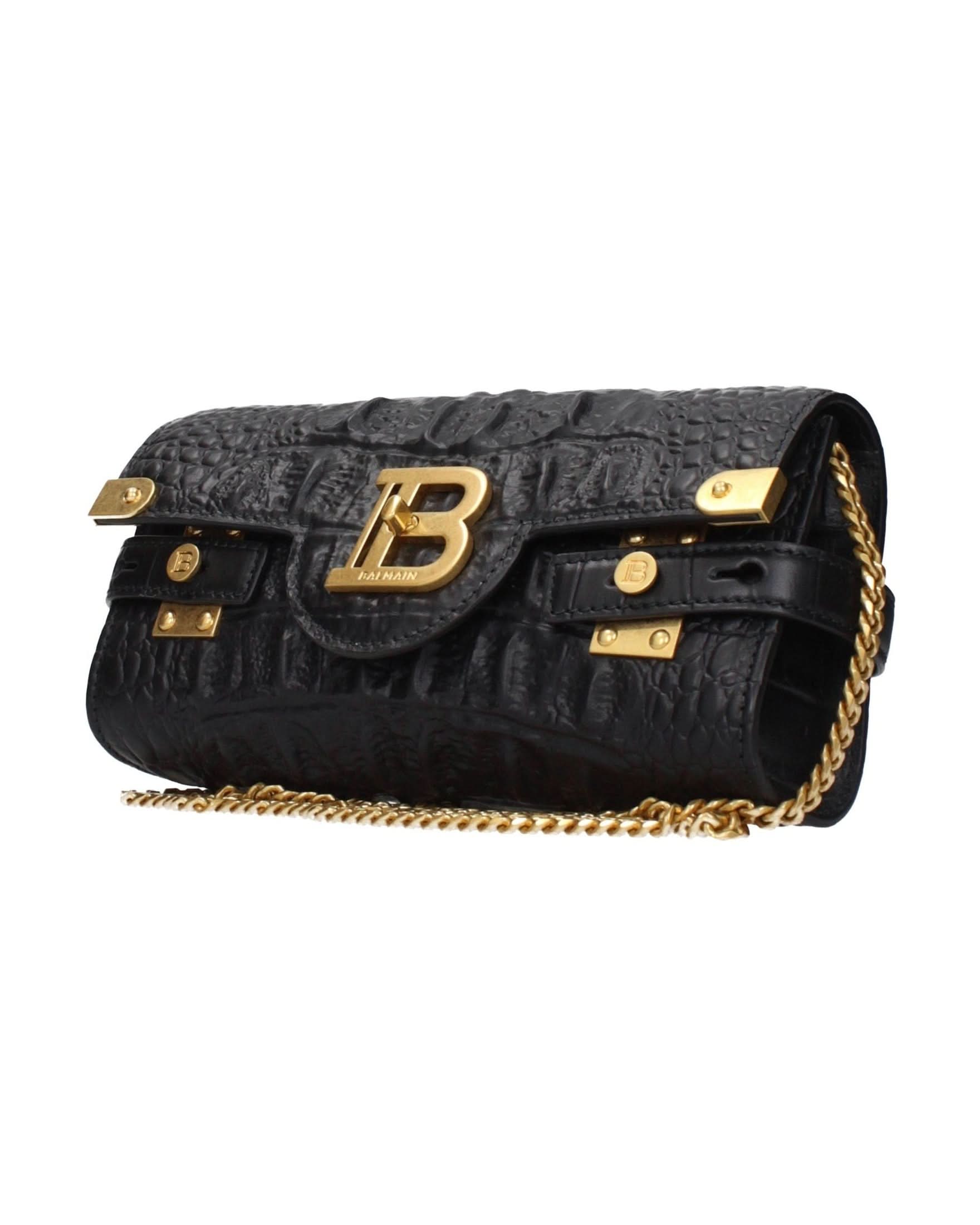 Balmain Black Leather Clutch Bag Glam Steals