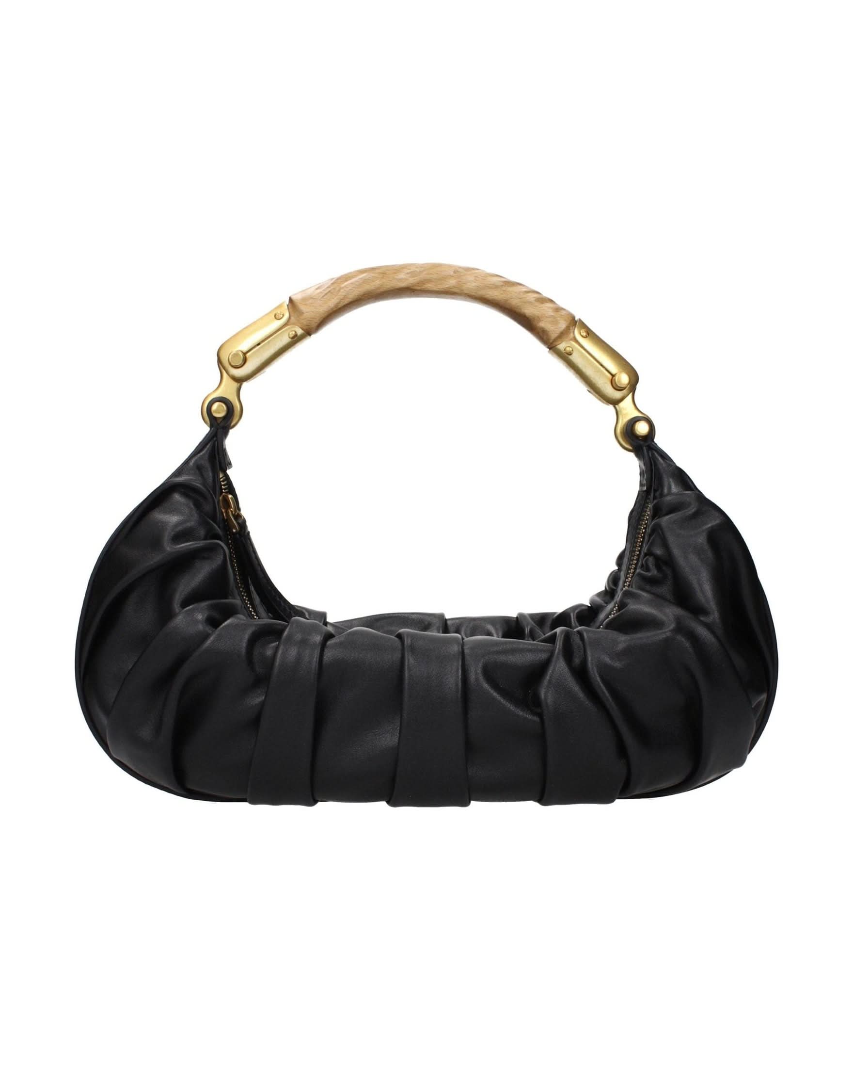 Balmain Black Leather Handbag Glam Steals