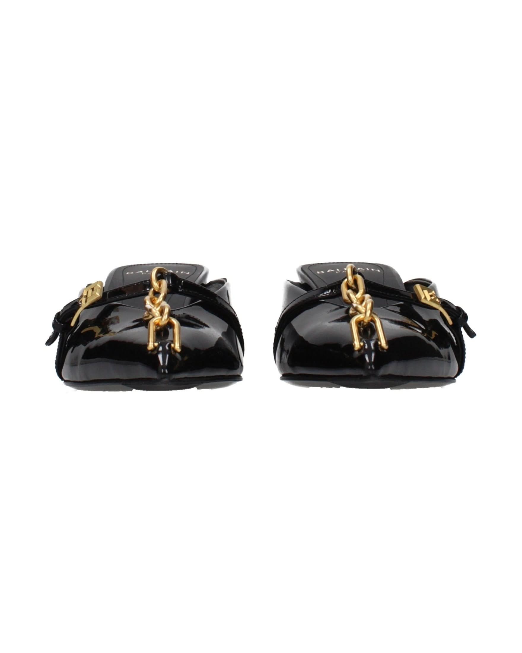 Balmain Black Leather Platform Sandals Glam Steals