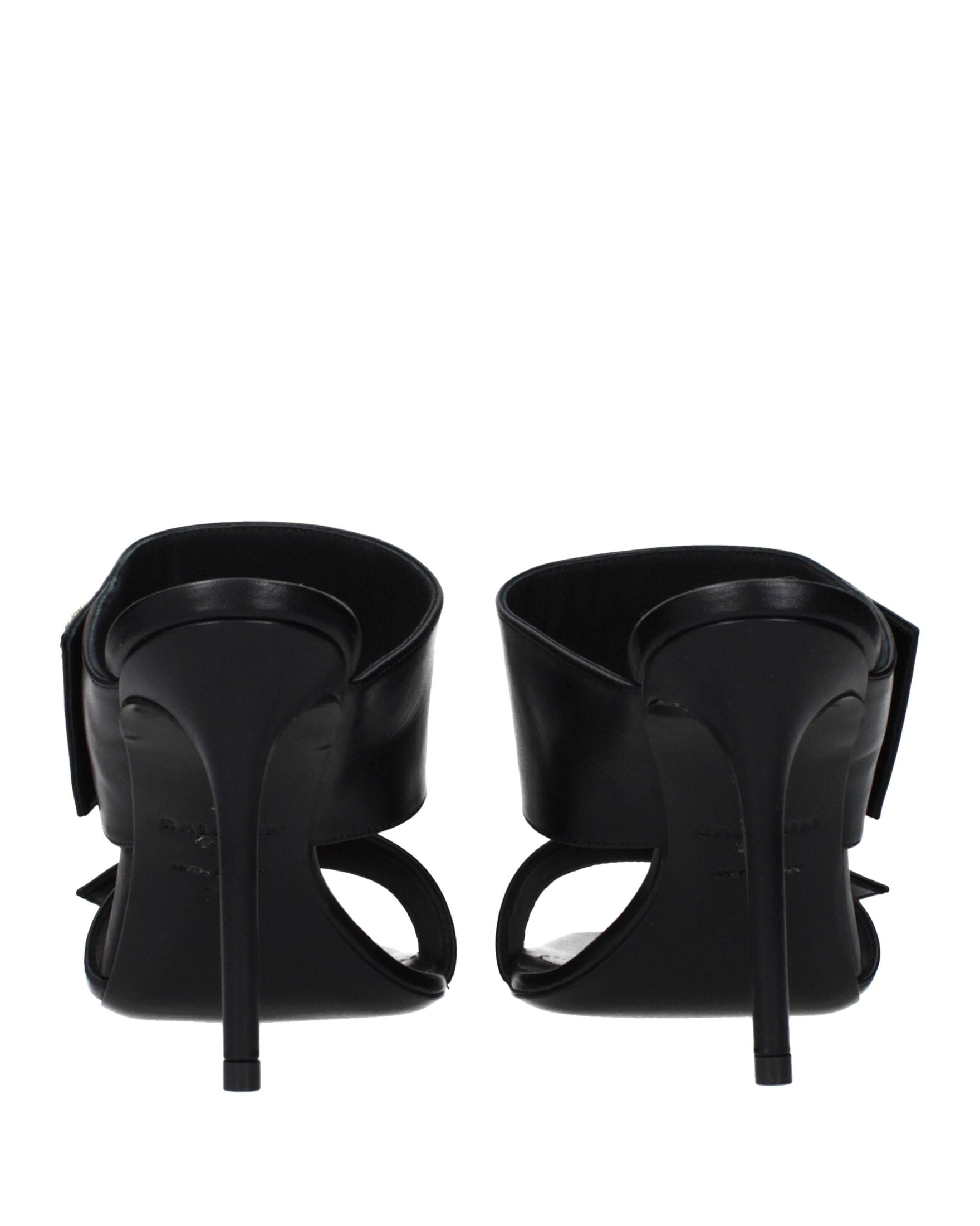 Balmain Black Leather Stiletto Heels Glam Steals