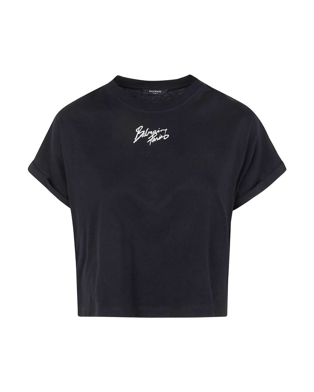 Balmain Black Polo T-Shirt T-Shirts