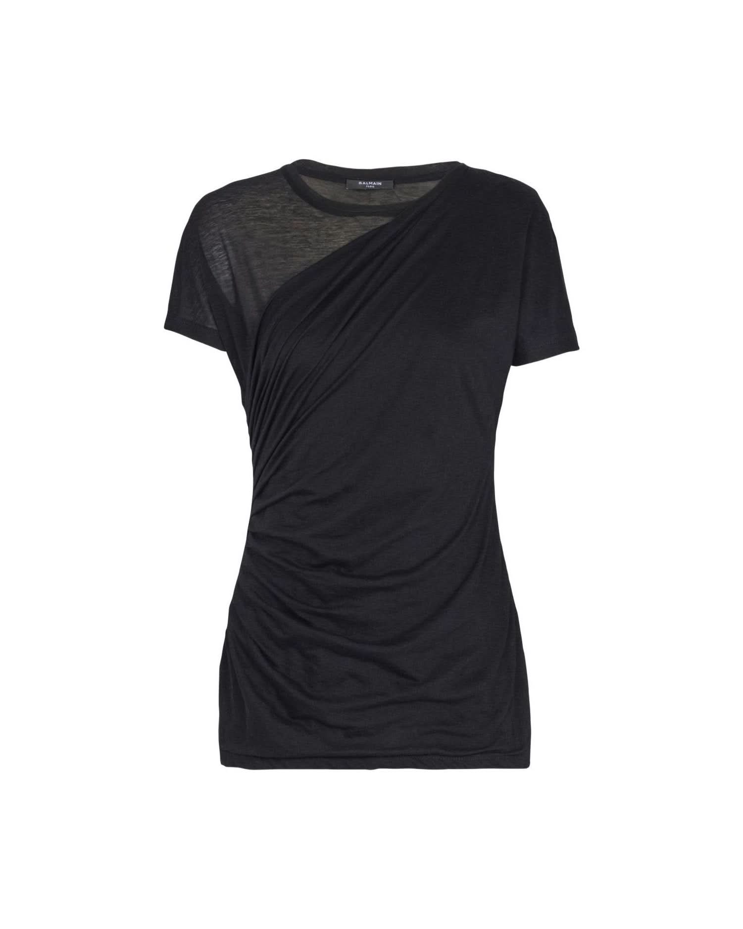 Balmain Black Polo T-Shirt T-Shirts