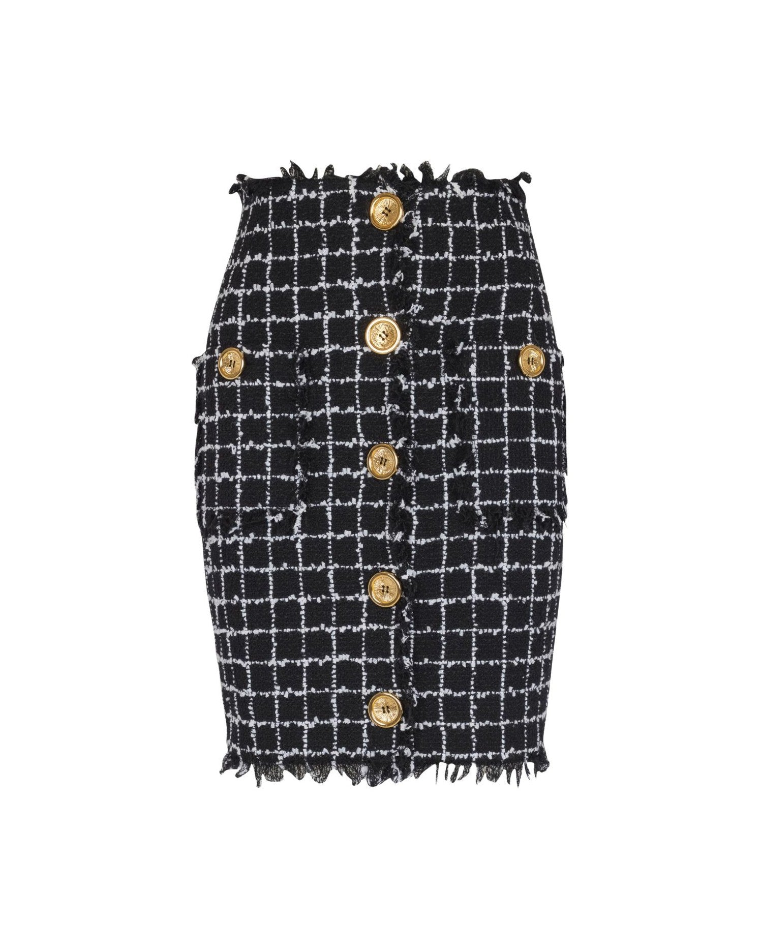 Balmain Black Skirt Glam Steals