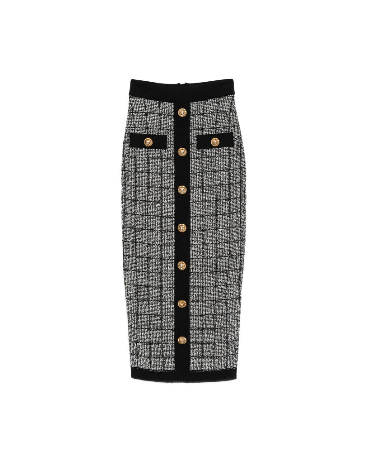 Balmain Black Skirt Glam Steals